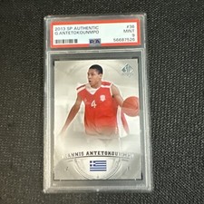 2013-14 SP Authentic Giannis Antetokounmpo #36 PSA 9 Rookie