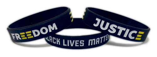 TheAwristocrat 3 Pack of Black Lives Matter Rubber Wristband Silicone Bracelet - Picture 6 of 9