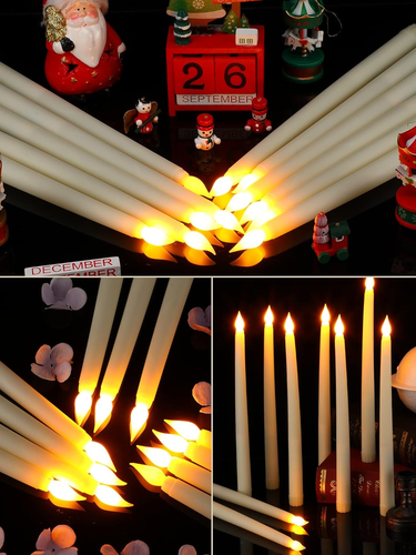 48 Pcs Flameless LED Taper Candles 11 Inch Battery Operated Flickering Candles B - Picture 4 of 7