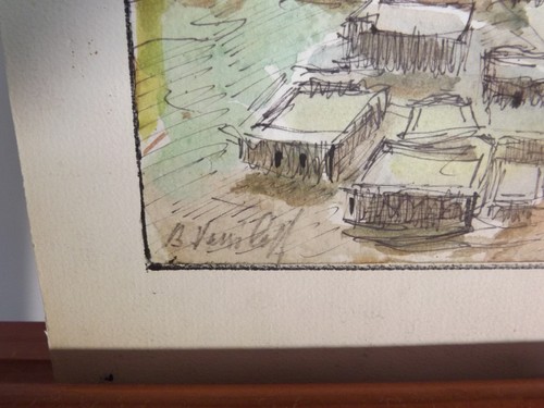 BORIS VASSILOFF original signiertes Aquarell ALGERIEN - Bild 3 von 4
