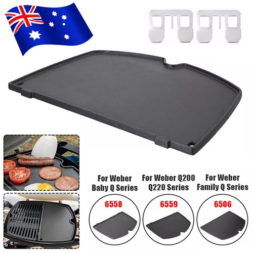 BBQ Half Griddle Plate Fits Weber Q100/200, 200/2000,300/3000 Series FAMILY HOT - Picture 12 of 15