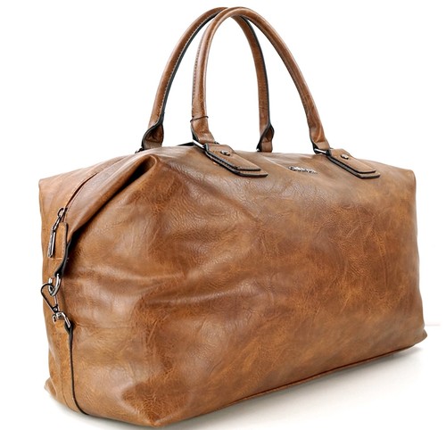 Giulia Pieralli - Bolsa de deporte unisex / Bolsa de viaje cuero sintético plata XXL - Imagen 18 de 25