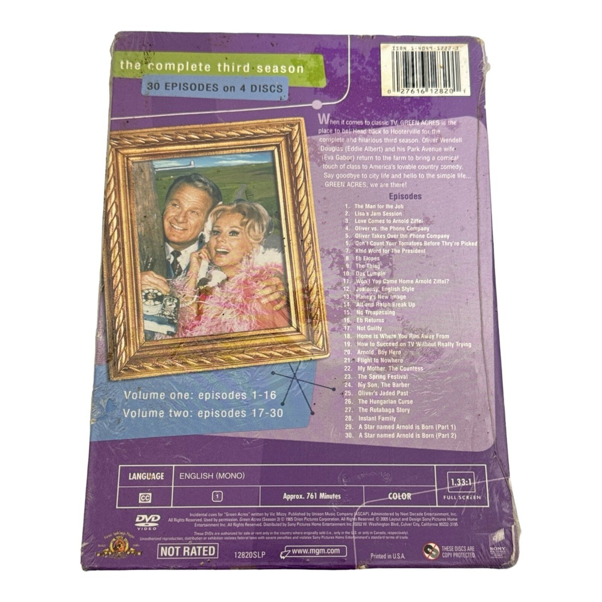 Green Acres - The Complete Third Season DVD (4-Disc Set
