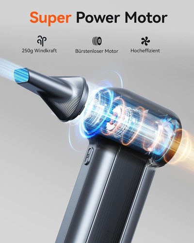 WOLFBOX Electric Air Duster-150000RPM Super Power Cordless Air Duster, encore... - Photo 3/9