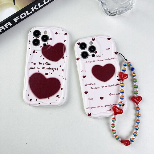 Hot Cute Love Cream Soft Covers Shockproof Bracelet Shell For Various Phone Case - Picture 2 of 12