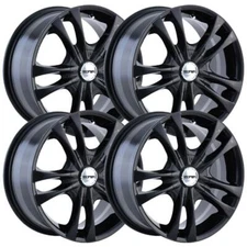 (Set-4) Touren TR22 16x7 5x105/5x114.3 40mm Gloss Black Wheels Rims 16 Inch