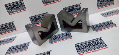 2x V-Block Aus Gusseisen 3 Zoll | Präzisions-Winkelblock Für Werkbank & Fräsarbeiten | 75mm X 31mm X 56mm