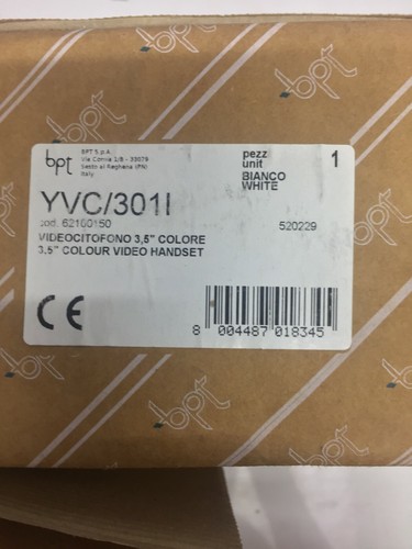 bpt YVC/301I Farb-Video-Mobilteil 3,5" (Bianco weiß) - Bild 2 von 10