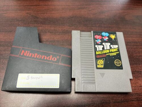 Nintendo NES Balloon Fight 5 Screw w Cover TESTED WORKING NICE COPY AUTHENTIC