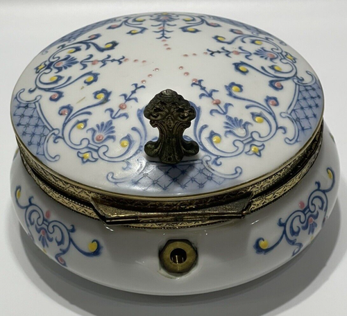 Maggiordomo silenzioso cattura briciole blu giallo rosa motivo porcellana NO MANICO 6"x4" - Foto 4 di 9