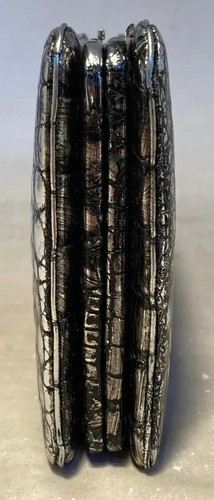 Judith Leiber Antiqued Silver Alligator Clutch - Picture 3 of 9