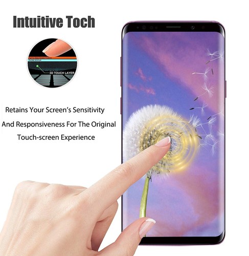 For Samsung Galaxy S9 - Screen Protector Tempered Glass 5D Touch Curved Edge - Picture 2 of 6