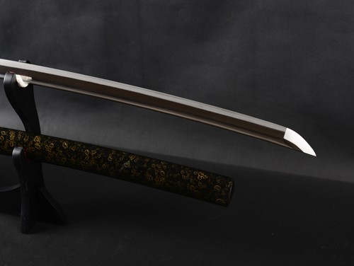 Espada afilada samurái japonés de acero manganeso de 40"" gansos salvajes de acero manganeso Katana de altura Hamon - Imagen 9 de 12