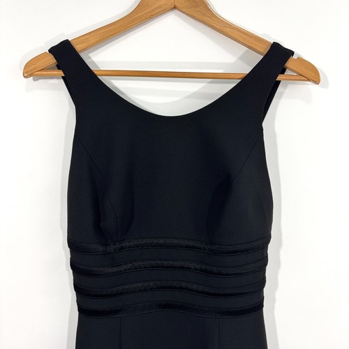 Andrea Polizzi for Rex Lester Women’s Size 2 Black Caged Back Vintage Dress - Picture 2 of 9