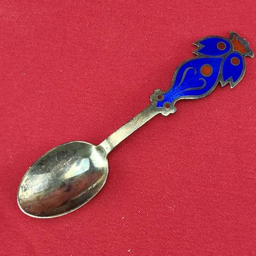 Anton Michelsen Denmark 1974 .925 Sterling Silver w/ Enamel Finish Spoon 1.7 oz