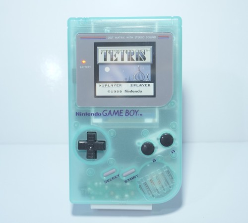 Glow in the Dark Transparent Game Boy (DMG-01) with 36 Color Backlit IPS Screen - Afbeelding 1 van 8