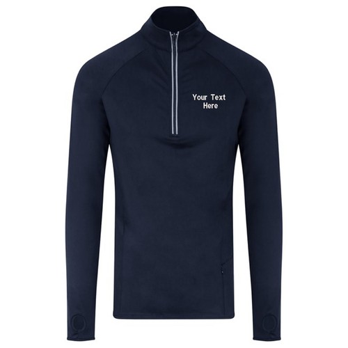 Personalised Custom Embroidered Just Cool Awdis cool Flex Long Half-Zip Top - Picture 8 of 10