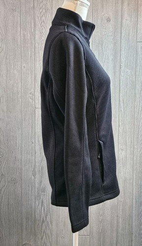 OGIO Women's  Sz. Medium Black Waffle Knit Jacket  Fleece Lined - Picture 3 of 13