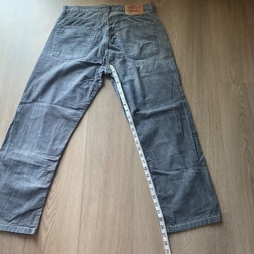 Men's Levi's 521 Light Grey Corduroy Jeans. 100% Cotton. W34 L32. Zip fly. - Picture 12 of 17