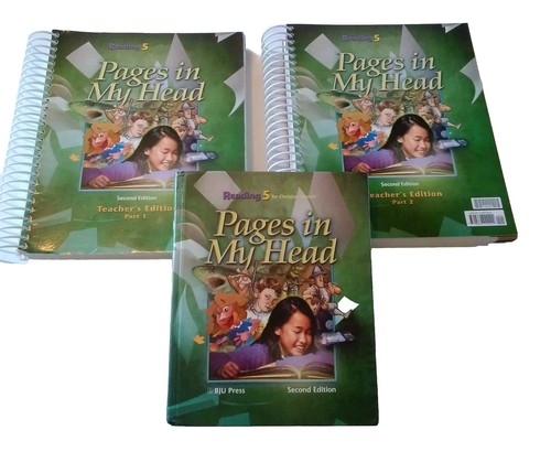 BJU Press Grade 5 Pages in My Head, 2nd Ed HC Student Reader & Teacher Editions  - 第 1/3 張圖片