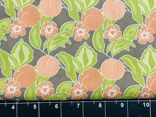 Tina Scrap 9"x21" OOP Moda Mirabelle Fig Tree Peach Flower Floral FABRIC COTTON - Picture 1 of 2