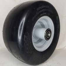 13x6.50-6 TIRE RIM WHEEL ASSEMBLY Zero Turn mower Smooth NO Flat Solid 25m ID