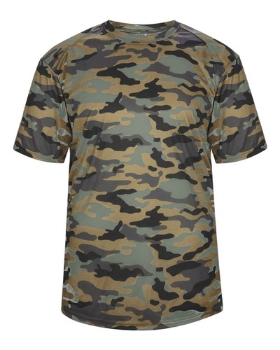 Badger 418100 Mens Short Sleeve Comfortable Camo Athletic Performance T-Shirt - Picture 14 of 15