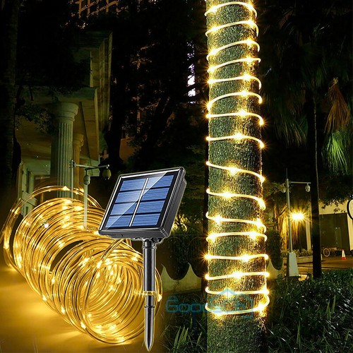 39ft Cadena De Luces Solares 100 LED Tira Luz Solar String Light Jardin Navidad - Picture 6 of 24