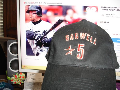ASTROS SGA: JEFF BAGWELL #5 CAP (HOF) - Picture 2 of 3