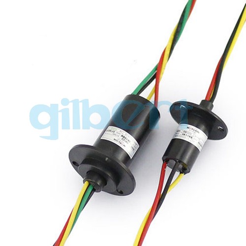 2-12 Wires 2-30A Circuits 250Rpm Capsule Slip Ring 600V For Monitor Robotic - Picture 2 of 12