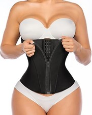 Waist Trainer for Women Latex Underbust Tummy Control Waist Cincher Corset Ho...