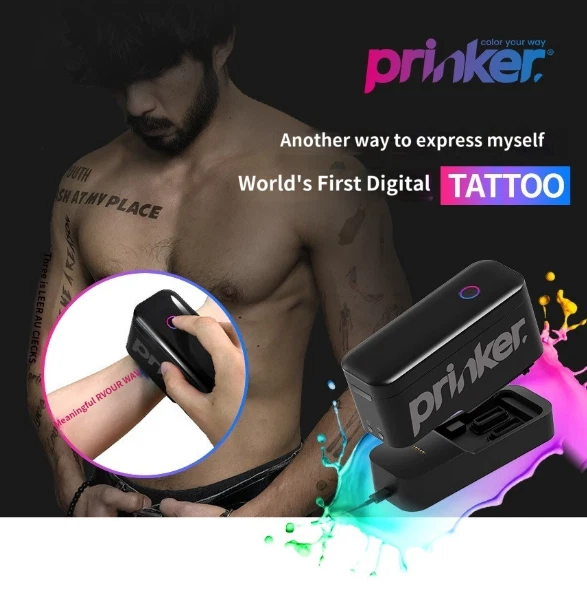 Prinker S Temporary Tattoo Device (Black / Color)