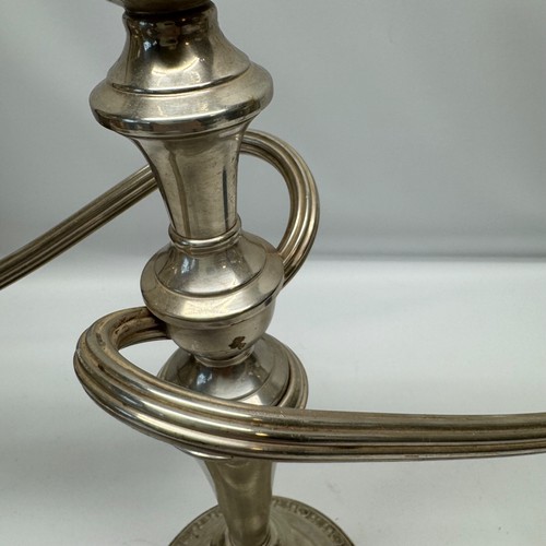 Candelabra International Sterling Weighted Reinforced 3 Arm Candleholder 1920-40 - Picture 8 of 13