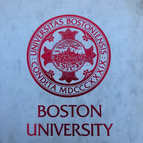 Vintage Boston University Spiral Notebook Heavyweight Paper Authentic Retro 11x8 - Picture 10 of 12