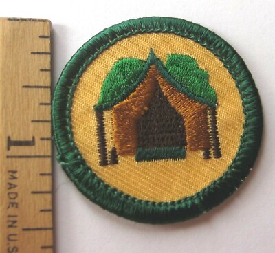  Retired Girl Scout 2001-2011 Junior CAMP TOGETHER BADGE Troop Camper Tent Patch