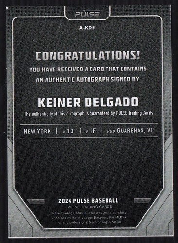 2024 Pulse Keiner Delgado Auto #A-KDE New York Yankees (#15) - Bild 2 von 2