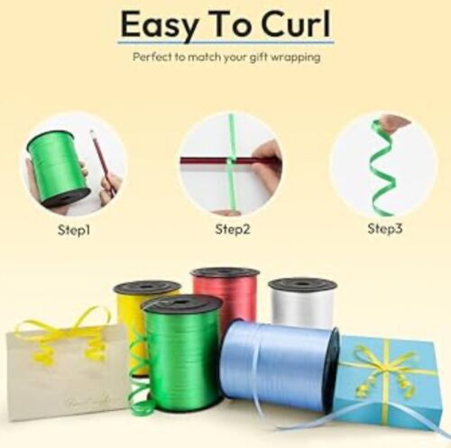 Curling Ribbon ROLL 3/16” x 15,000 Yards Gifts Party DECORATIONS GIFTS BALLOONS - Picture 36 of 40