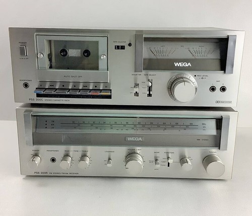 WEGA PSS200C  WEGA PSS200R Kassetten Tonbandgerät FM Triple Receiver Vintage