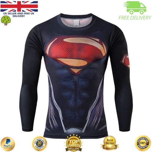 Herren Kompression Top Training Cross Fit MMA Radfahren Laufen Hochwertiges Cosplay - Bild 7 von 64