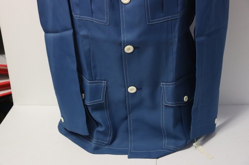 Vintage Retro Mens McGregor Blue Safari Jacket - Size 38 - New With Tags - Picture 3 of 16