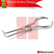 Dental Rubber Dam Stokes Clamp Forceps 17.5cm Endodontic Restoration Instruments