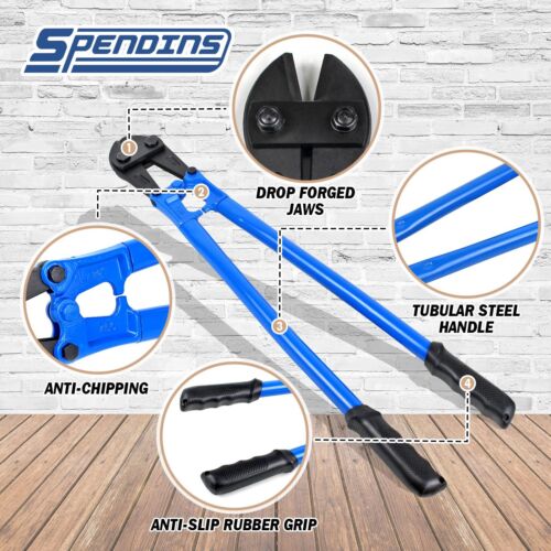 Bolt Cutter 30 Inch With Drop Forged Crmo Alloy Steel Bladescutting Capacity 1/2 - Picture 3 of 8
