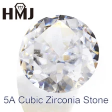 White Round CZ Loose Cubic Zirconia Stone Crushed Ice Cut CZ AAAAA For Jewelry