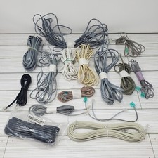 Lot Of 16 Telephone Line Cord Landline Phone Cables Preowned Various Lengths