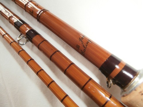 JAMES ASPINDALE "SWIFTDALE" 11 ft BUILT CANE ROD,ORIGINAL STOPPERS AND BAG - Photo 12/19