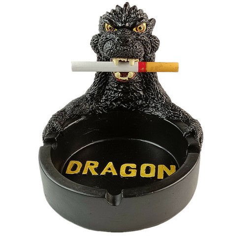Godzilla Ashtray Butt Cigarette Tobacco Holder Ash Container Storage Home Decor - Picture 3 of 8