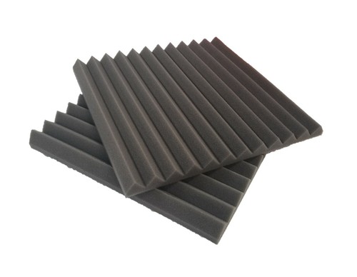 12 pcs Black and Gray Acoustic Foam Panel Tile Wall Studio Sound Proof 12x12x1 - Picture 7 of 8