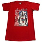Vtg 90s USA Basketball Olympics Michael Jordan #9 Dream Team T-Shirt Youth XL