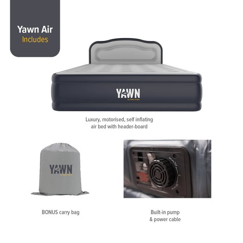 YAWN Air Bed Self-inflating Airbed Camping Mattress Blow Up Bed Built-in Pump - Picture 40 of 48