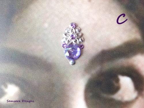 Tribal Bindi Bauchtanz Hafla Fee Festival Rave Chakra Drittes Auge Hippie Goth - Bild 6 von 25